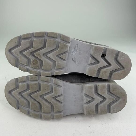 Vionic Ballari Gray Suede Oxfords Shoes US 9.5 Womens Lace-Up Combat Shoe - Picture 7 of 10